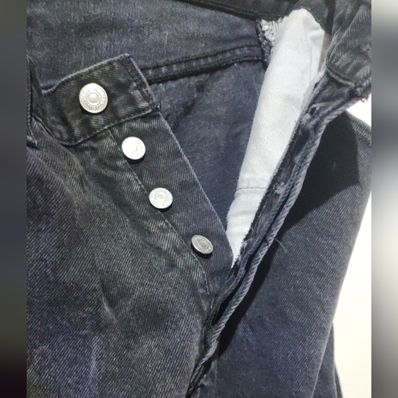 2x Men's Vintage Levi's 501 Black W34 L32 - Picture 12 of 13